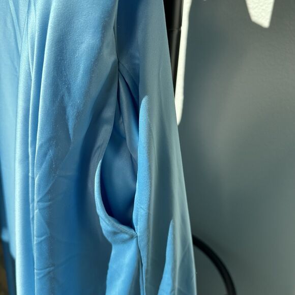 B. Darlin Maxi Slit Dress Sleeveless Women 7/8 Blue Cinderella Wedding‎ Guest - Picture 6 of 11